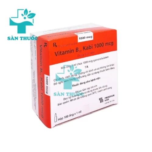 Vitamin B12 Kabi 1000mcg - Thuốc điều trị thiếu vitamin B12